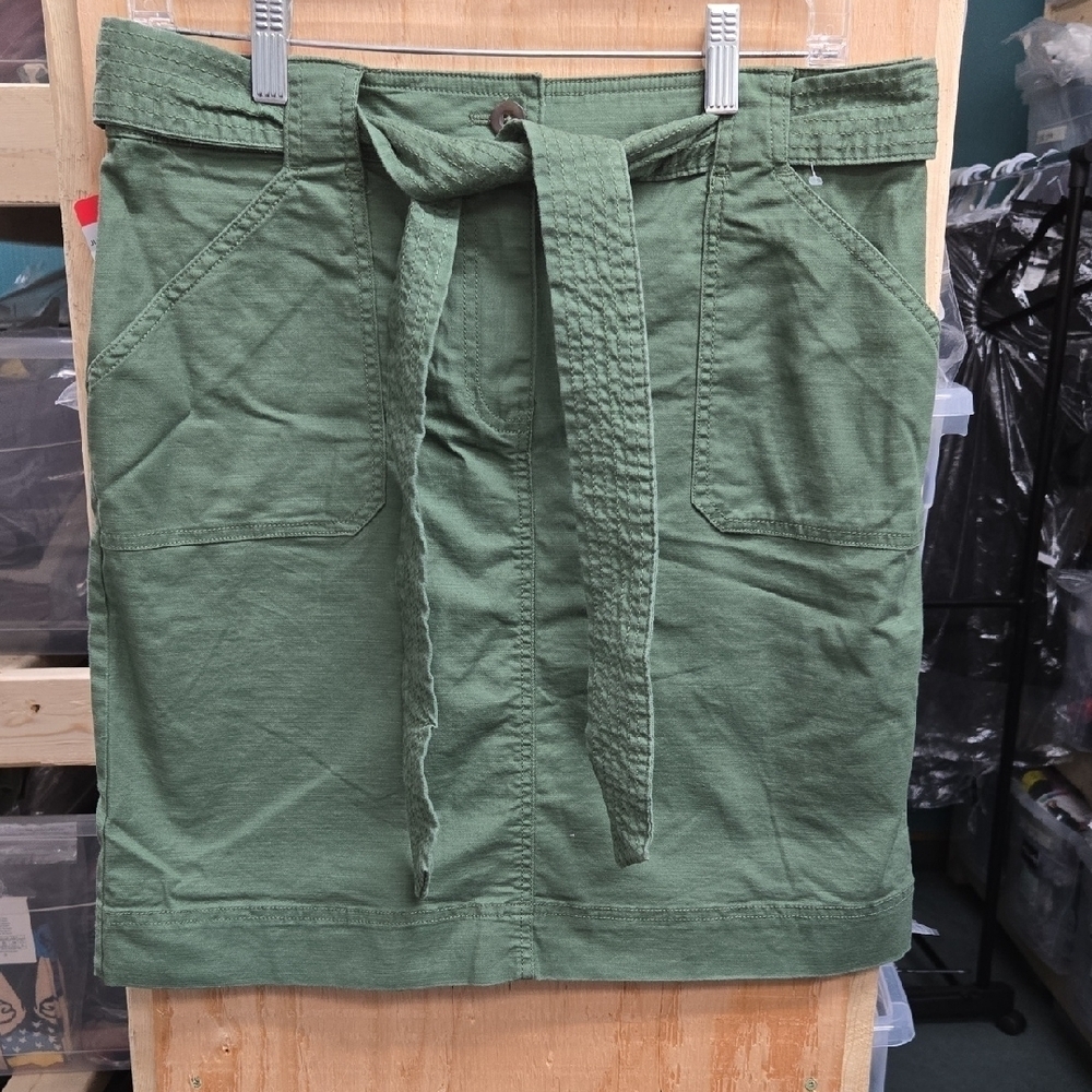 Kersh Size M Green Utility Skirt With Belt